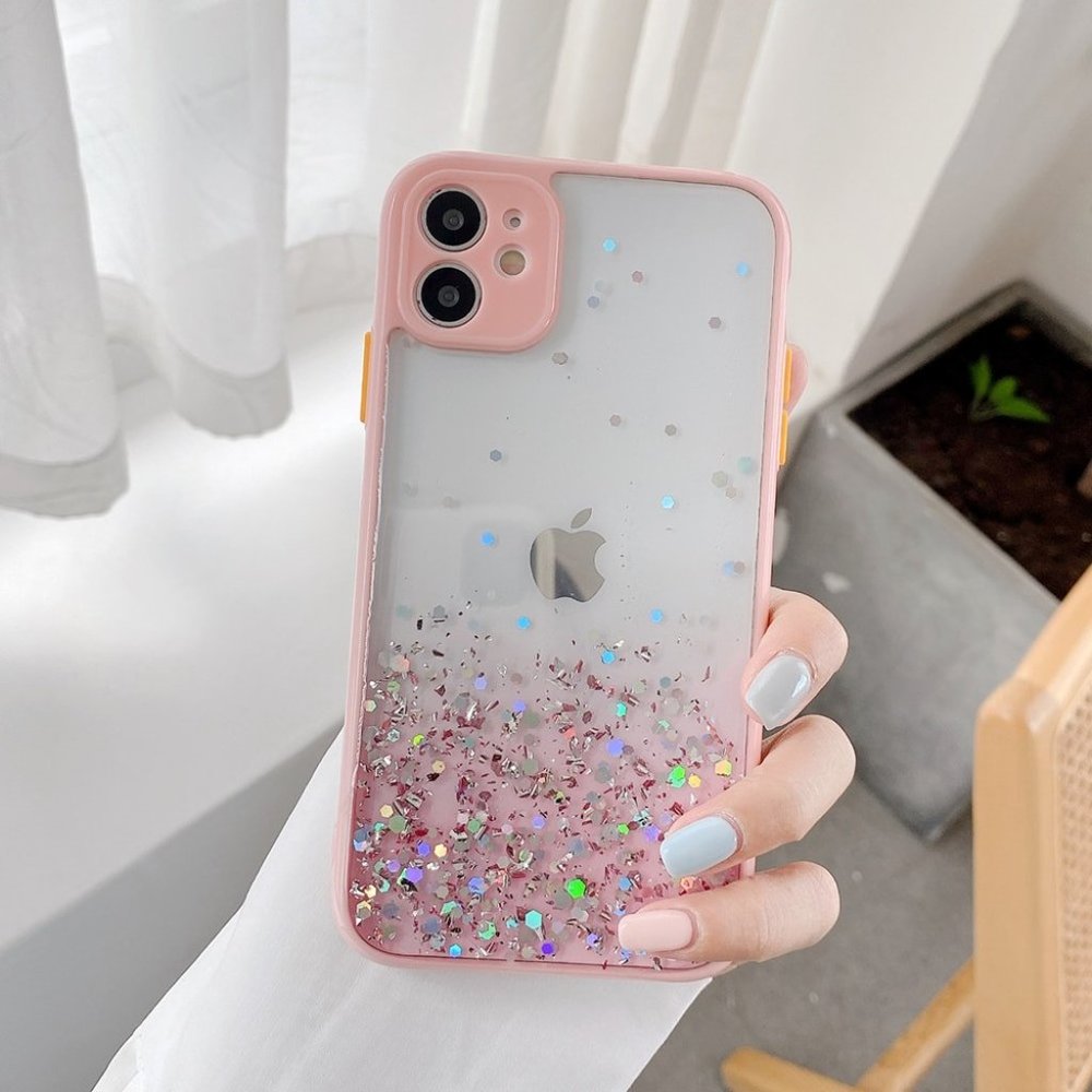 Bling Shining pink Camera Protection iphone case